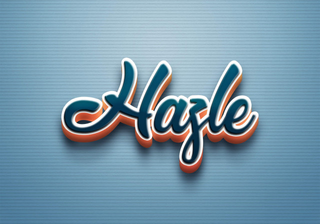 Free photo of Cursive Name DP: Hazle