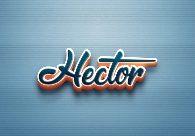 Free photo of Cursive Name DP: Hector