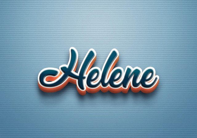 Free photo of Cursive Name DP: Helene