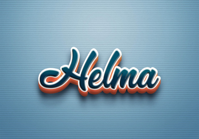 Free photo of Cursive Name DP: Helma