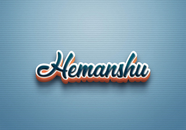 Free photo of Cursive Name DP: Hemanshu
