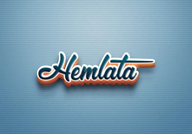 Free photo of Cursive Name DP: Hemlata