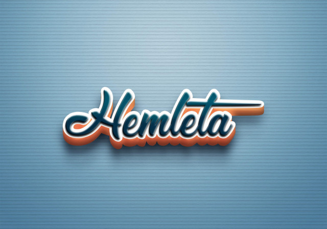 Free photo of Cursive Name DP: Hemleta