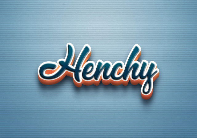 Free photo of Cursive Name DP: Henchy