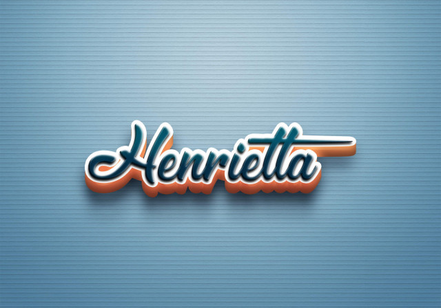 Free photo of Cursive Name DP: Henrietta