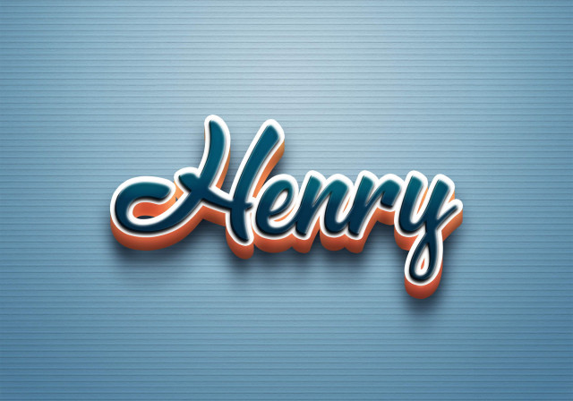 Free photo of Cursive Name DP: Henry