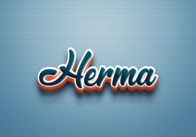 Free photo of Cursive Name DP: Herma