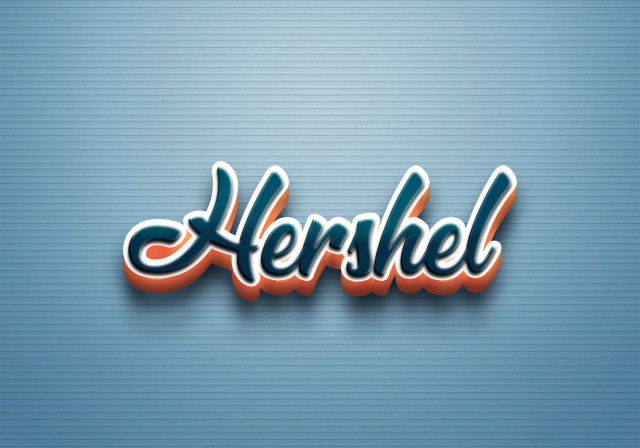 Free photo of Cursive Name DP: Hershel