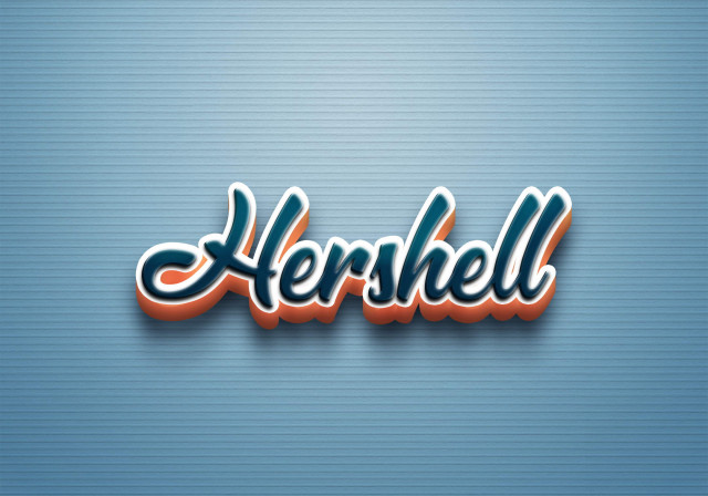 Free photo of Cursive Name DP: Hershell