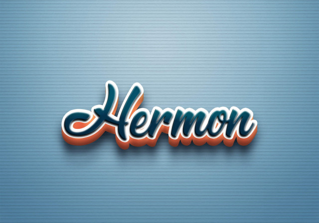 Free photo of Cursive Name DP: Hermon