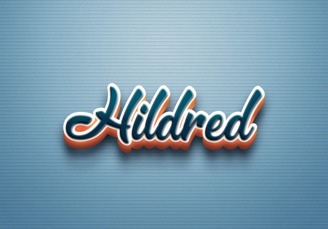 Free photo of Cursive Name DP: Hildred