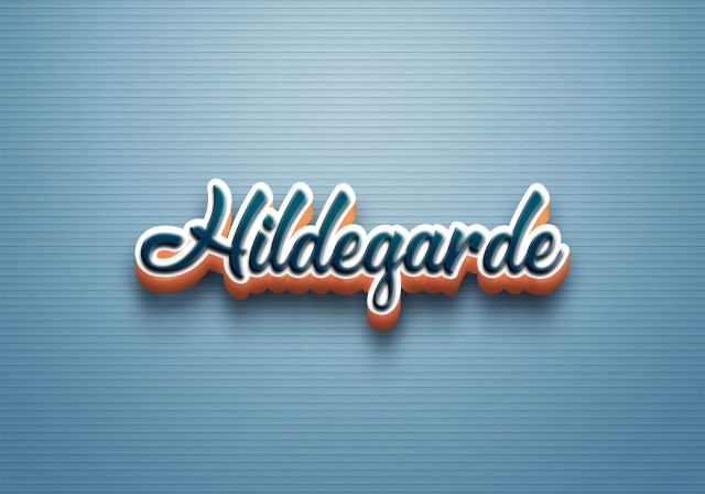 Free photo of Cursive Name DP: Hildegarde
