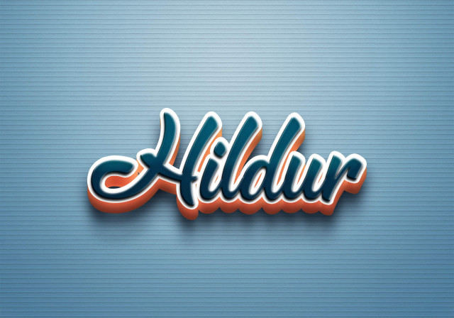 Free photo of Cursive Name DP: Hildur