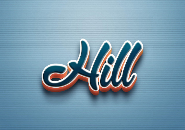 Free photo of Cursive Name DP: Hill