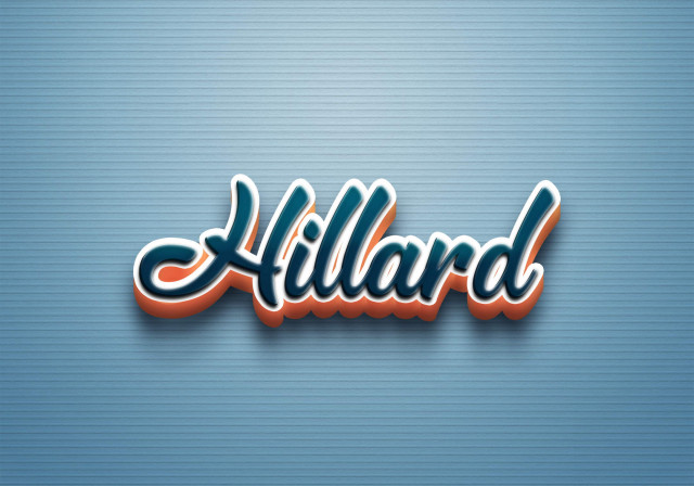 Free photo of Cursive Name DP: Hillard