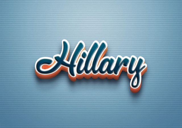 Free photo of Cursive Name DP: Hillary