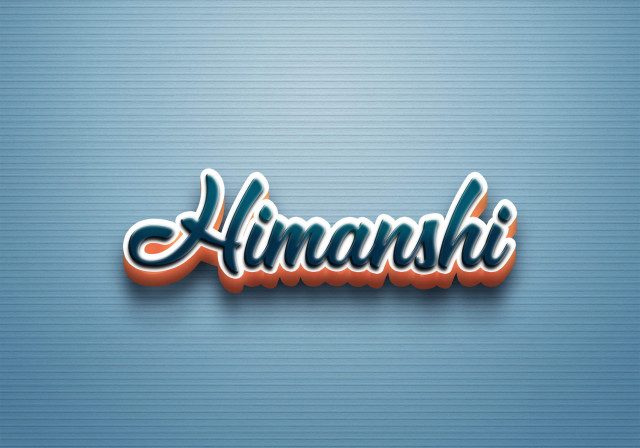 Free photo of Cursive Name DP: Himanshi