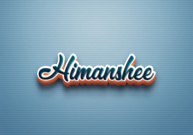 Free photo of Cursive Name DP: Himanshee