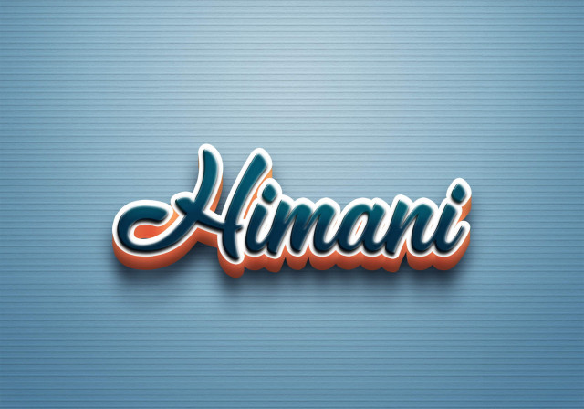 Free photo of Cursive Name DP: Himani