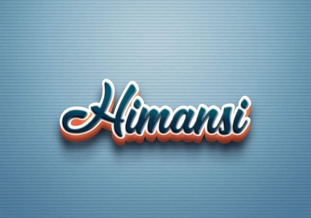 Free photo of Cursive Name DP: Himansi