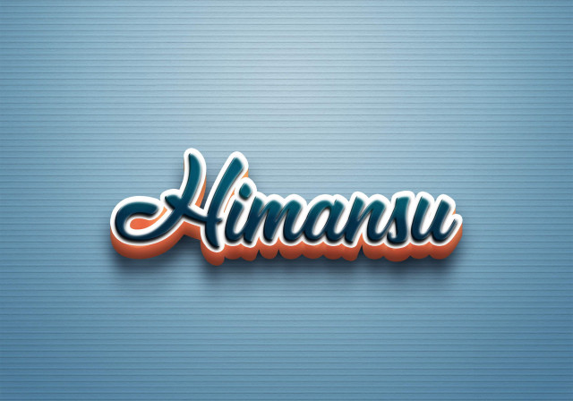 Free photo of Cursive Name DP: Himansu