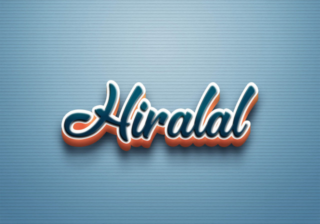 Free photo of Cursive Name DP: Hiralal