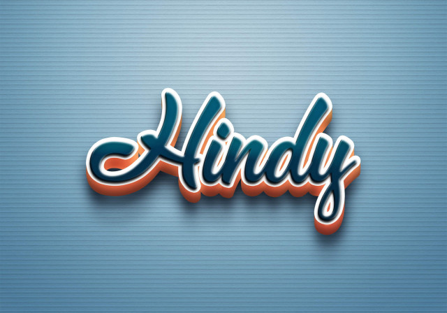 Free photo of Cursive Name DP: Hindy