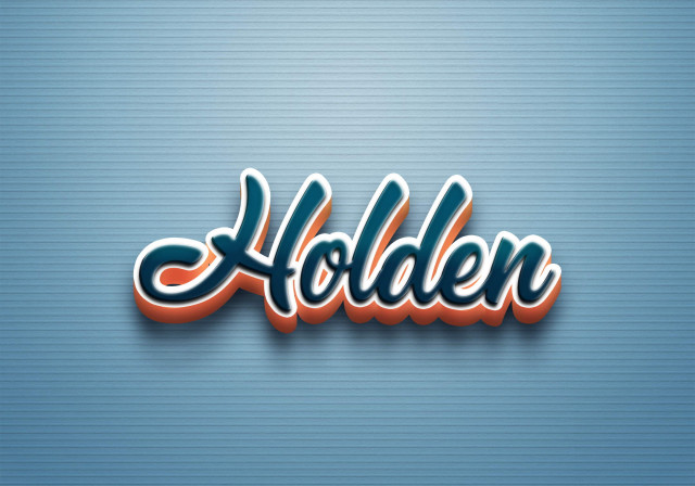 Free photo of Cursive Name DP: Holden