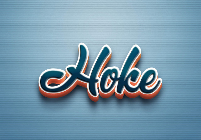 Free photo of Cursive Name DP: Hoke