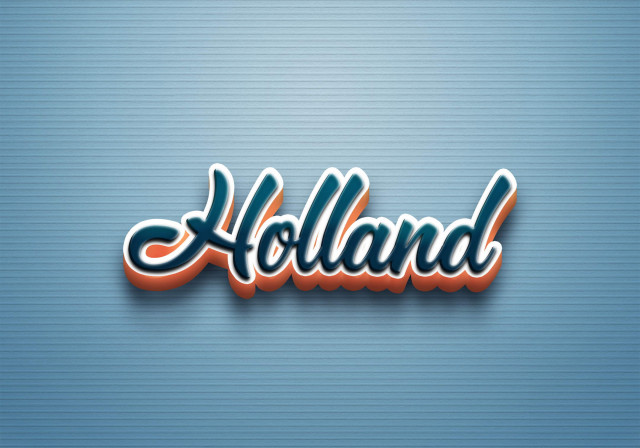 Free photo of Cursive Name DP: Holland