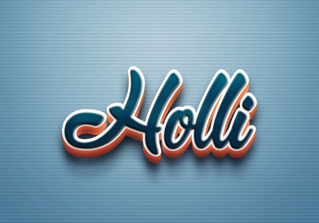 Free photo of Cursive Name DP: Holli