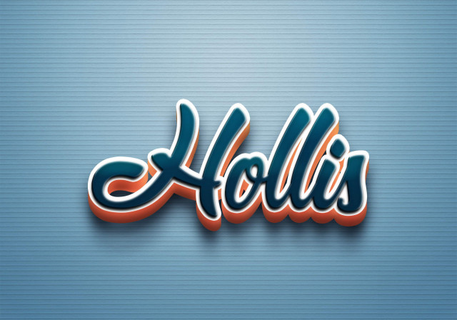 Free photo of Cursive Name DP: Hollis