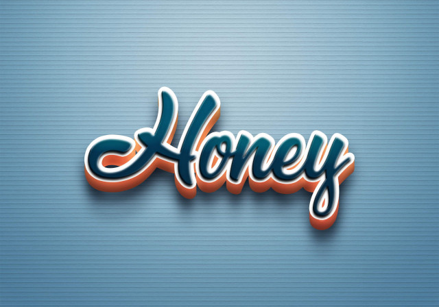 Free photo of Cursive Name DP: Honey