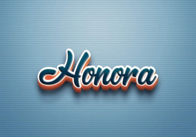 Free photo of Cursive Name DP: Honora