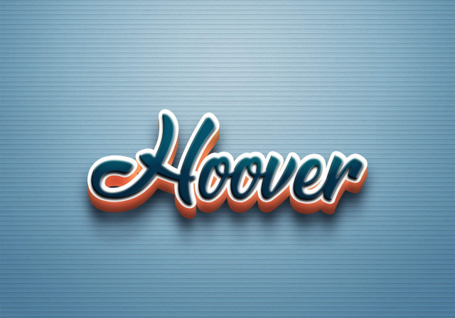 Free photo of Cursive Name DP: Hoover