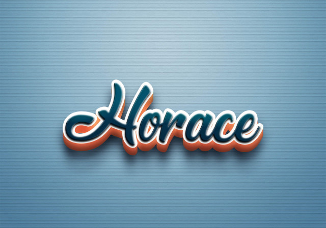 Free photo of Cursive Name DP: Horace