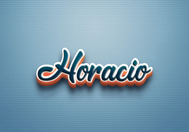 Free photo of Cursive Name DP: Horacio