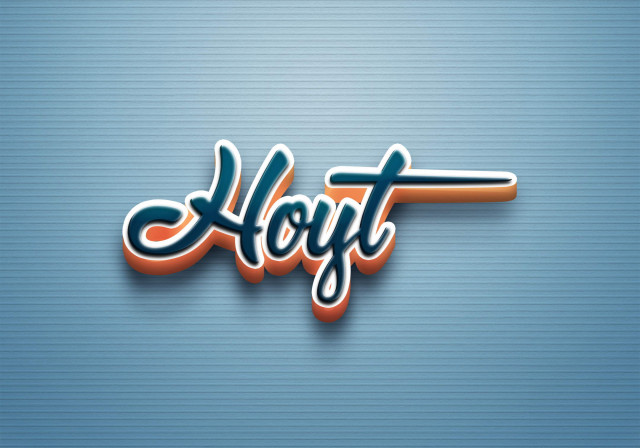 Free photo of Cursive Name DP: Hoyt