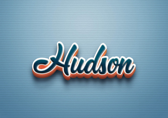 Free photo of Cursive Name DP: Hudson