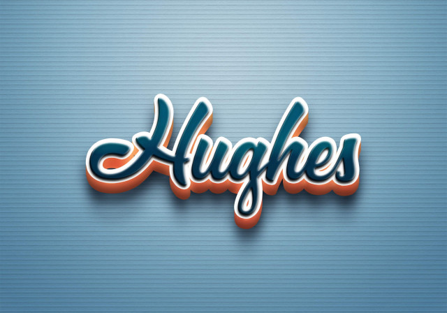 Free photo of Cursive Name DP: Hughes