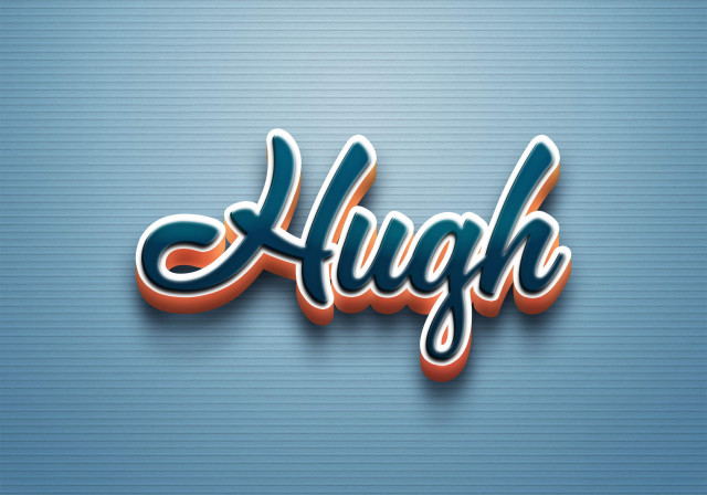 Free photo of Cursive Name DP: Hugh