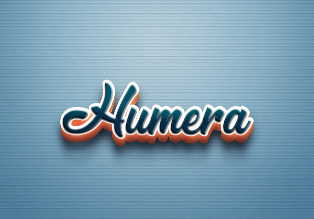 Free photo of Cursive Name DP: Humera