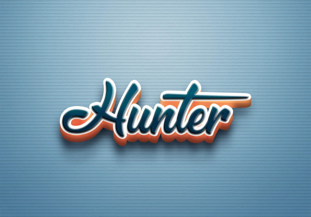 Free photo of Cursive Name DP: Hunter