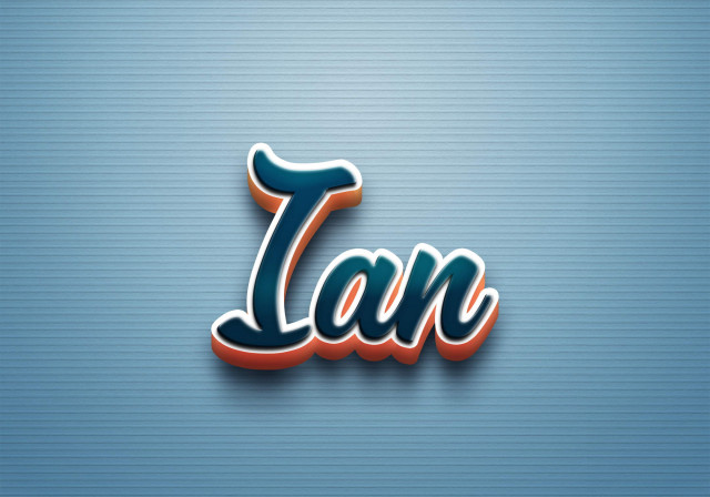 Free photo of Cursive Name DP: Ian