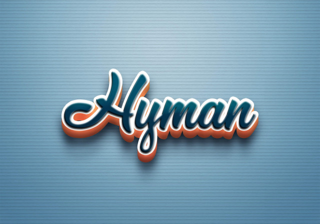 Free photo of Cursive Name DP: Hyman