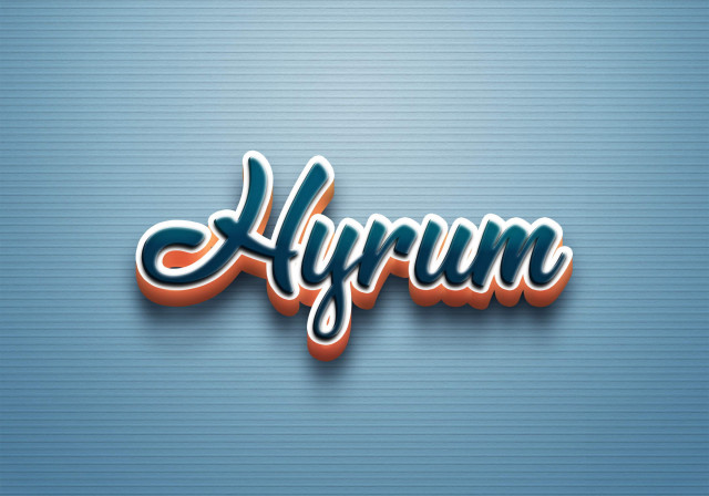 Free photo of Cursive Name DP: Hyrum