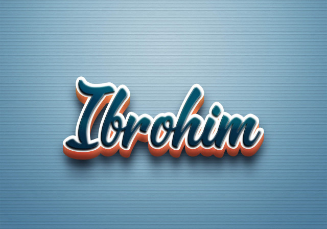 Free photo of Cursive Name DP: Ibrohim