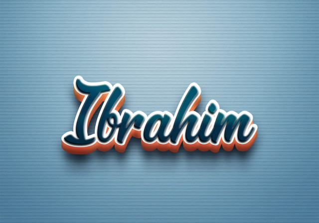 Free photo of Cursive Name DP: Ibrahim