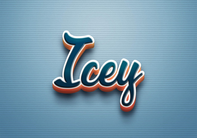 Free photo of Cursive Name DP: Icey