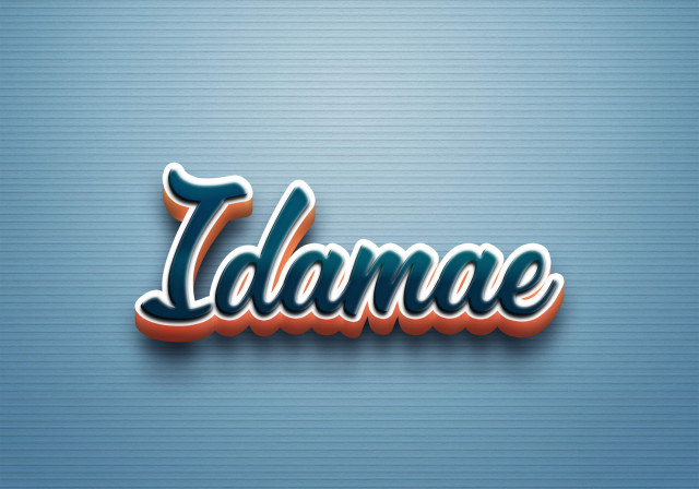 Free photo of Cursive Name DP: Idamae